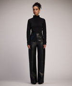 WMN Vegan Leather Wide Leg