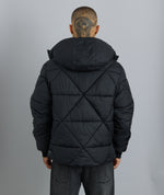 Diamond Quilt Hooded Puffer